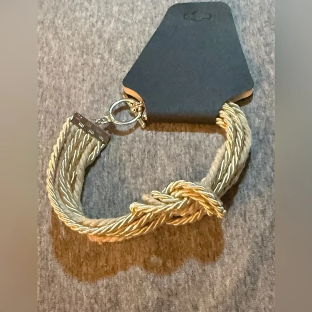 Cotton Rope Twisted Bracelet NWT